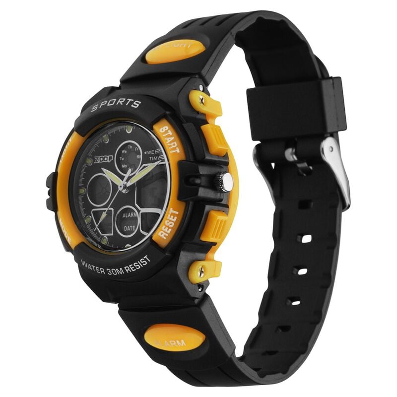 Zoop By Titan AnaDigi Quartz Analog Digital Black Dial Plastic Strap Watch for Kids