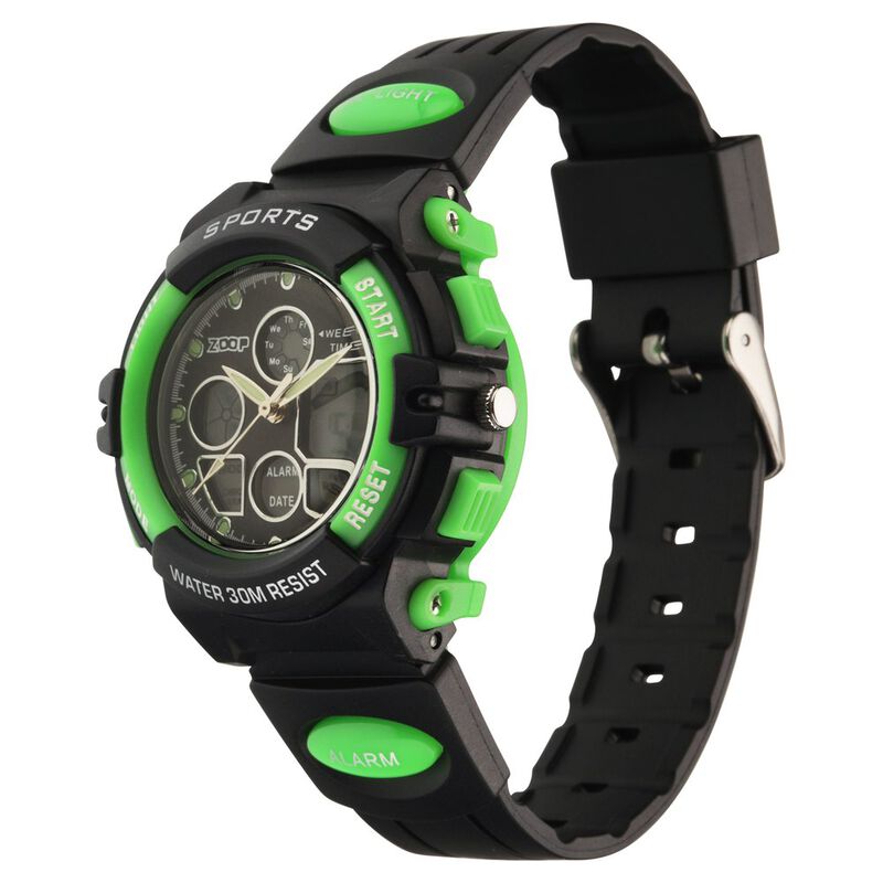 Zoop By Titan AnaDigi Quartz Analog Digital Black Dial Plastic Strap Watch for Kids