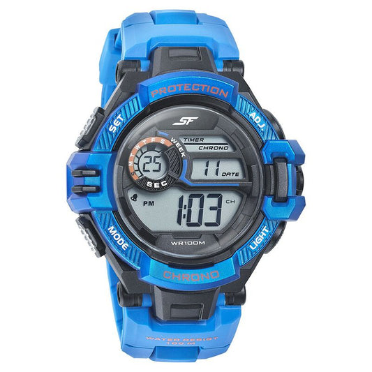 SF Digital Dial Plastic Strap Watch for Men