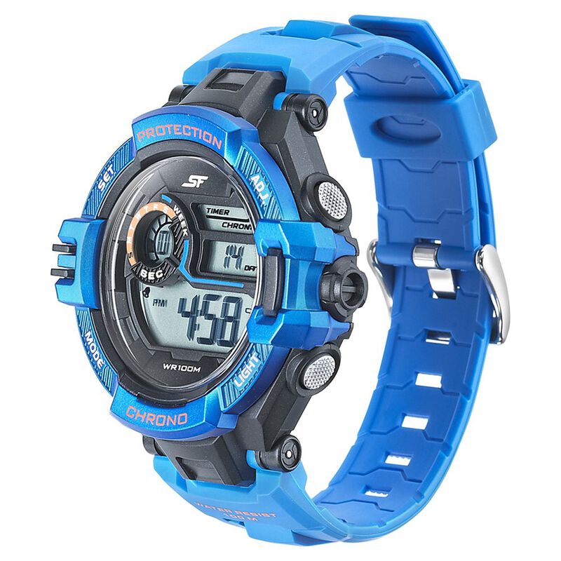 SF Digital Dial Plastic Strap Watch for Men