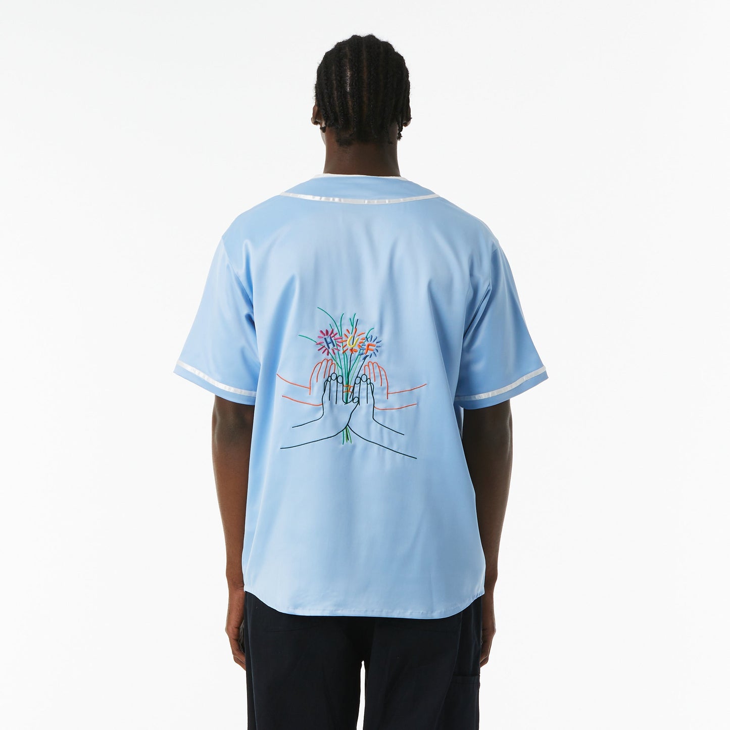 Community Hand Baseball Jersey (Sky)