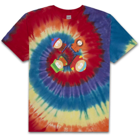 HUF South Park trippy tie dye tee